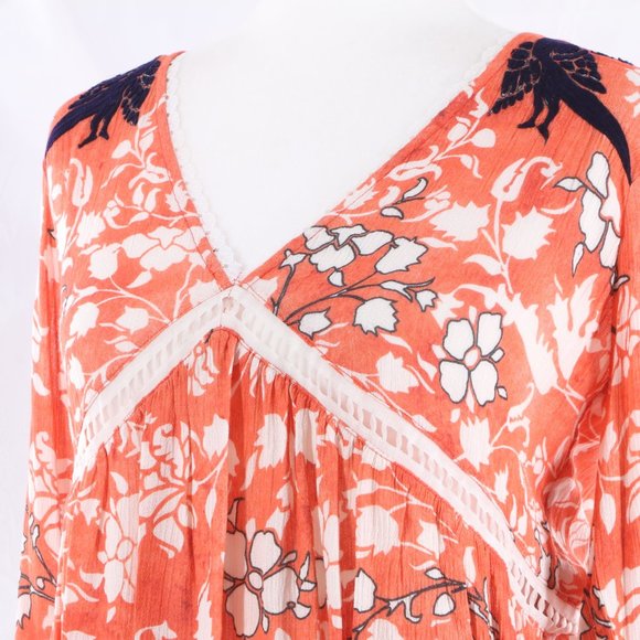 HEMANT & NANDITA Floral Women’s Blouse Top - Picture 3 of 8